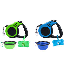 Amazon Best Seller Pet Automatic Retractable Leash Dog Walking Set with Water Bottle and Poop Bag